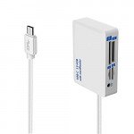 Wholesale 7 in 1 USB-C / Type-C USB 3.0 Hub with Card Reader for Phone, Tablet, Laptop, Macbook, and More (White)